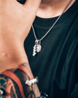 Silver Tachibana Kamon Necklace
