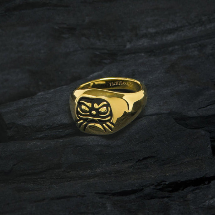 Gold-daruma-ring-front