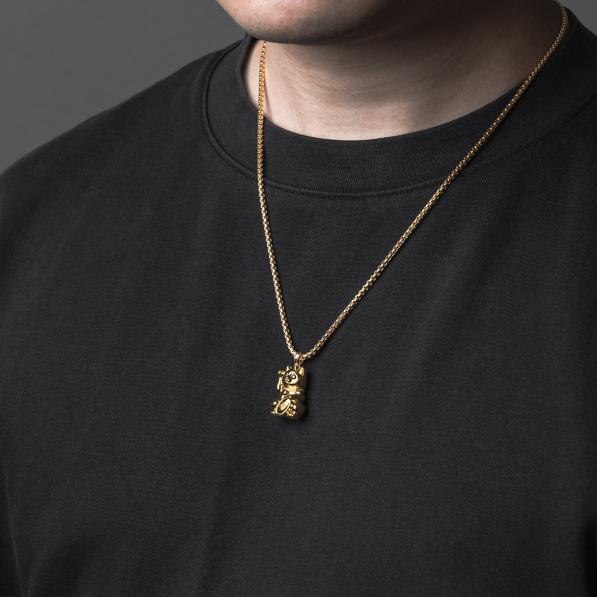 Gold Maneki-neko / Lucky Cat Amulet – TachibanaCo
