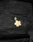 Gold Cherry Blossom Pendant - Back