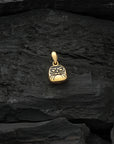 Gold Daruma Pendant - Above