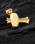 Gold Lucky Hammer Pendant - Front