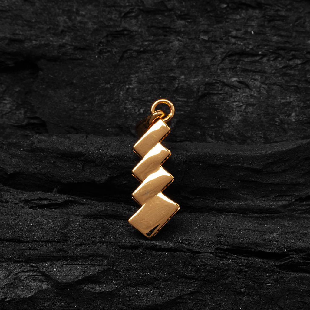 Gold Shide Amulet - Front
