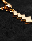 Gold Shide necklace - Side