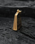 Gold Shogi Pendant - Side