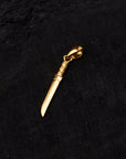Gold Tanto Short Sword Pendant - Above