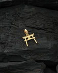 Gold Torii Gate Pendant - Above