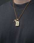 Gold Torii Gate Pendant stack