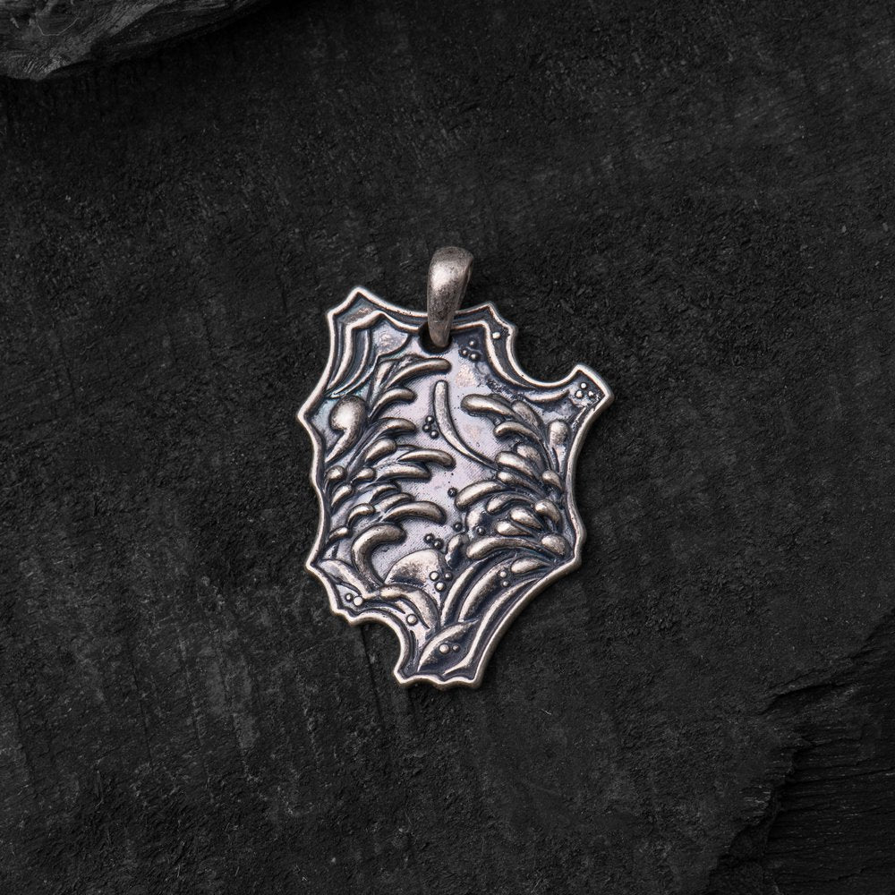 Silver Mushin Pendant - Above