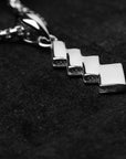 Silver Shide Necklace - Side