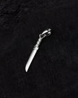 Silver Tanto Short Sword Pendant - Above