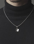 Silver Cherry Blossom Necklace