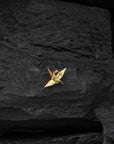 Gold Crane Pendant - Above2