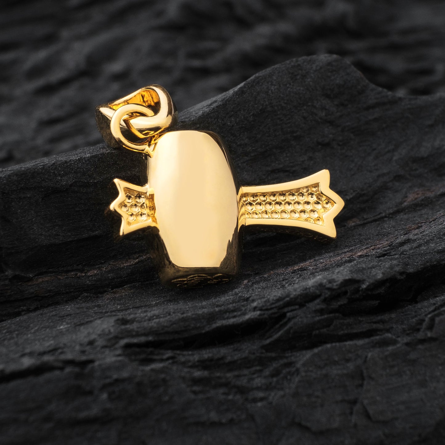 Gold Lucky Hammer Amulet