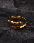 Gold Katana Ring - Above