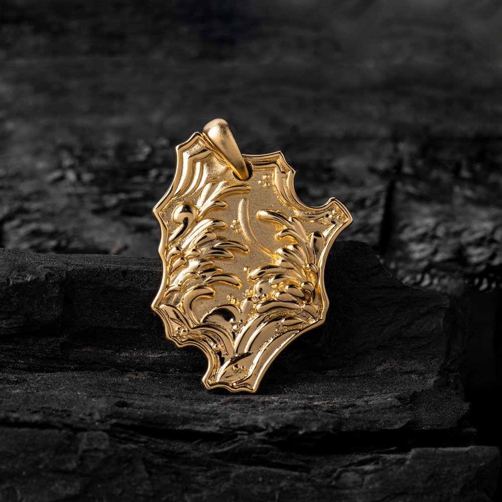 Gold Mushin Pendant - Front