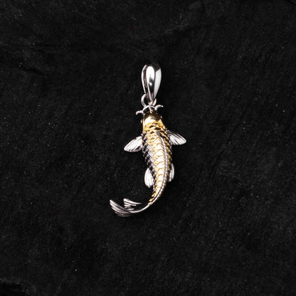 Gold and Silver Koi Fish Amulet