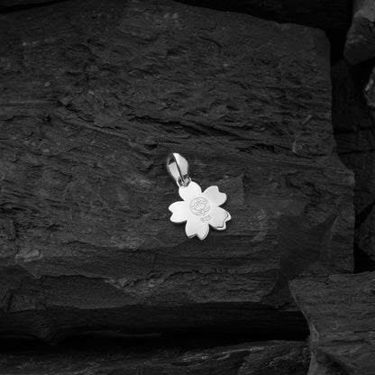 Silver Cherry Blossom Amulet