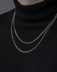 Silver Box Chain Necklace