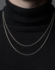 Silver Box Chain Necklace