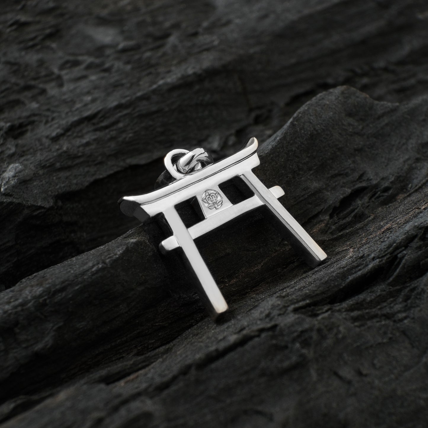 Silver Torii Gate Amulet