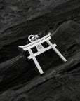 Silver Torii Gate Pendant - Front