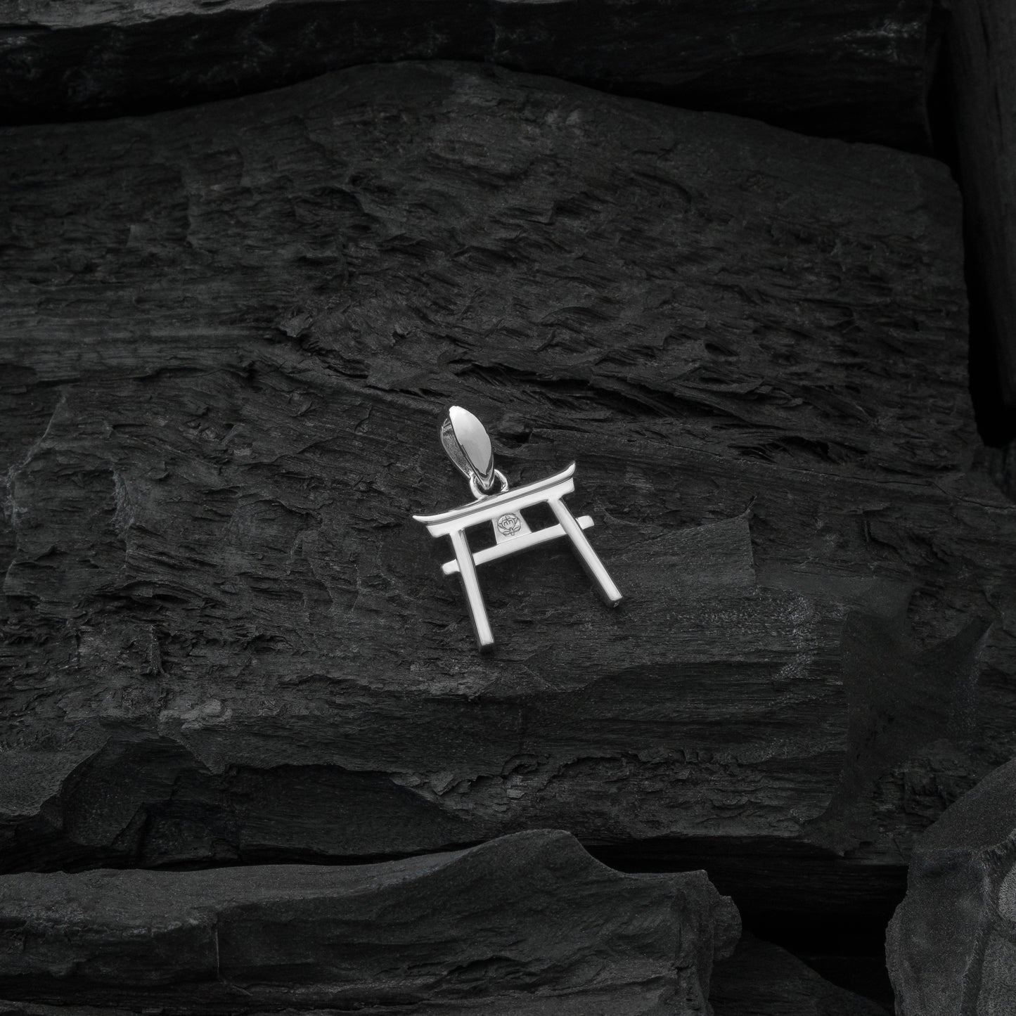 Silver Torii Gate Amulet