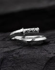 Silver Katana Ring - Front