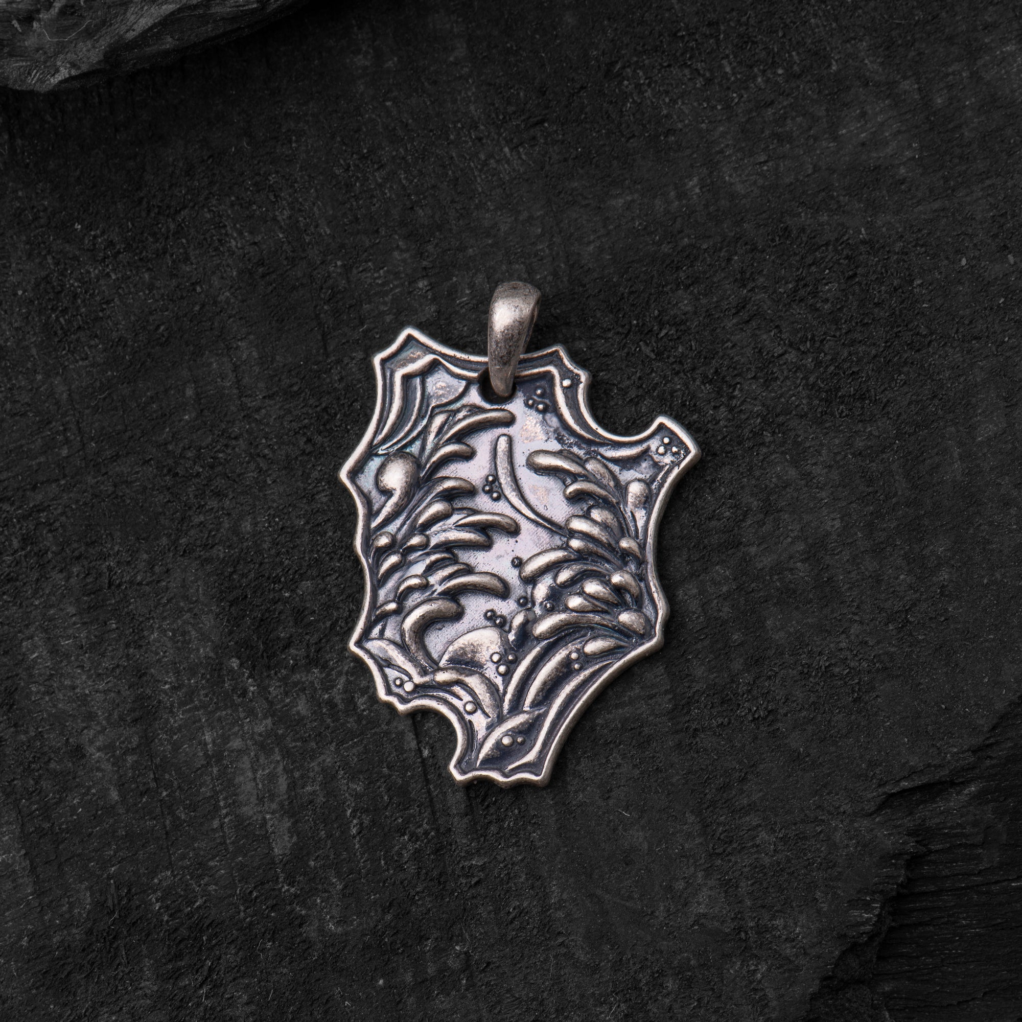 Silver Mushin Pendant - Above