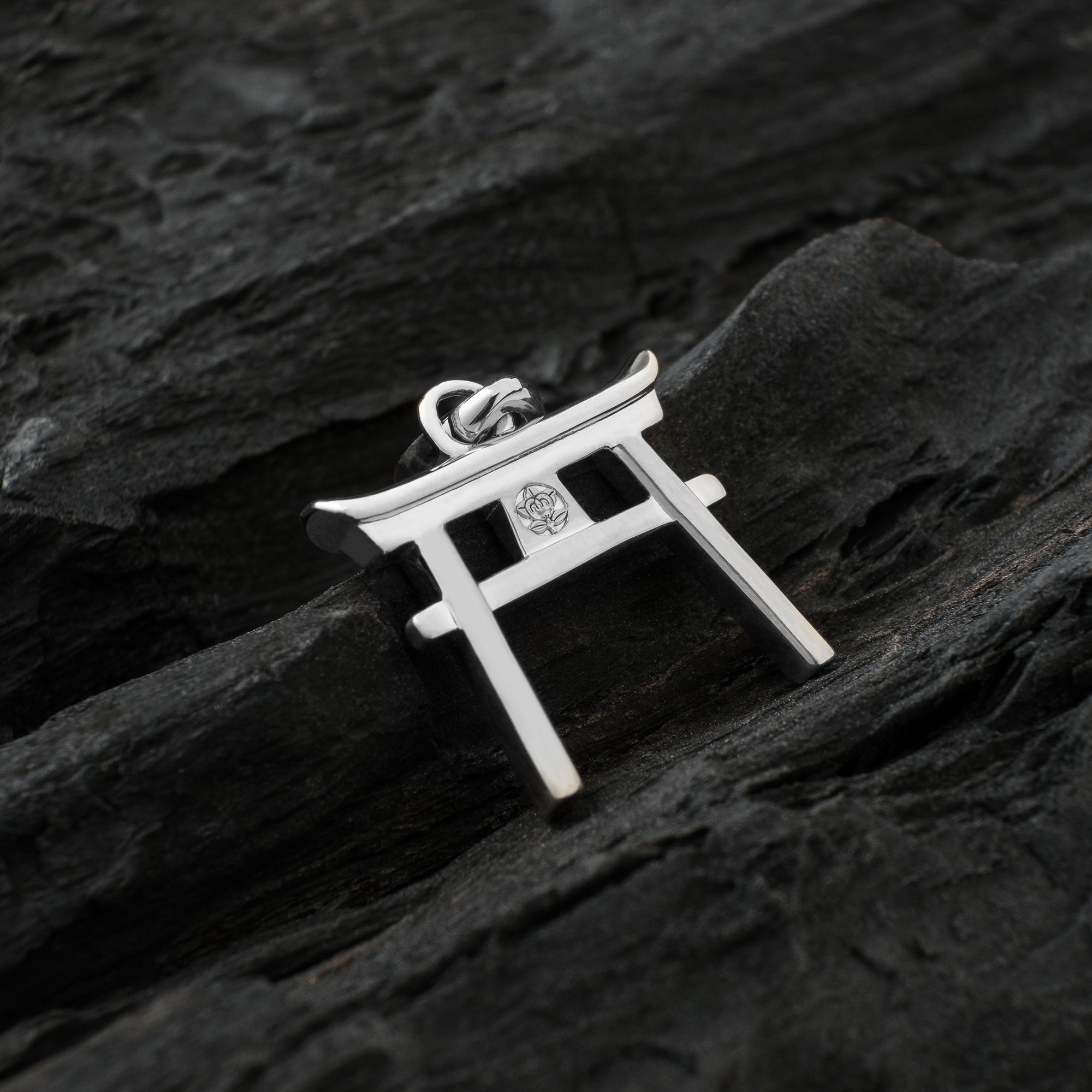 Silver Torii Gate Pendant - Front