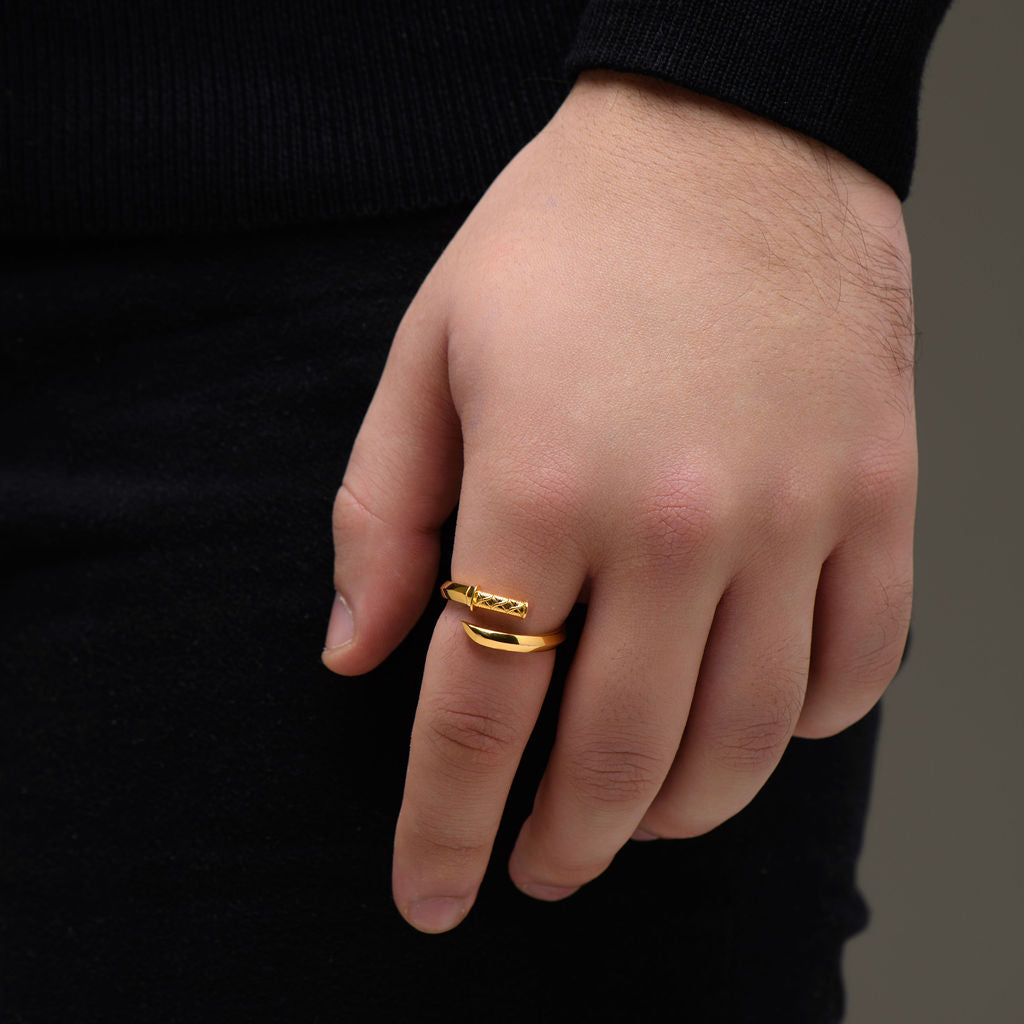 Gold Katana Ring - Model