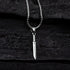 Tanto Short Sword Pendant with Silver Box Chain
