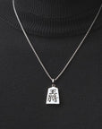 Silver Shogi Pendant with Silver Box Chain - Video