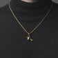 Gold Lucky Hammer Amulet with Chain Necklace