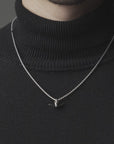 Silver Crane Pendant with Silver Box Chain - Video