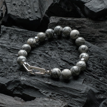 Deluxe Silver - Grey Jasper