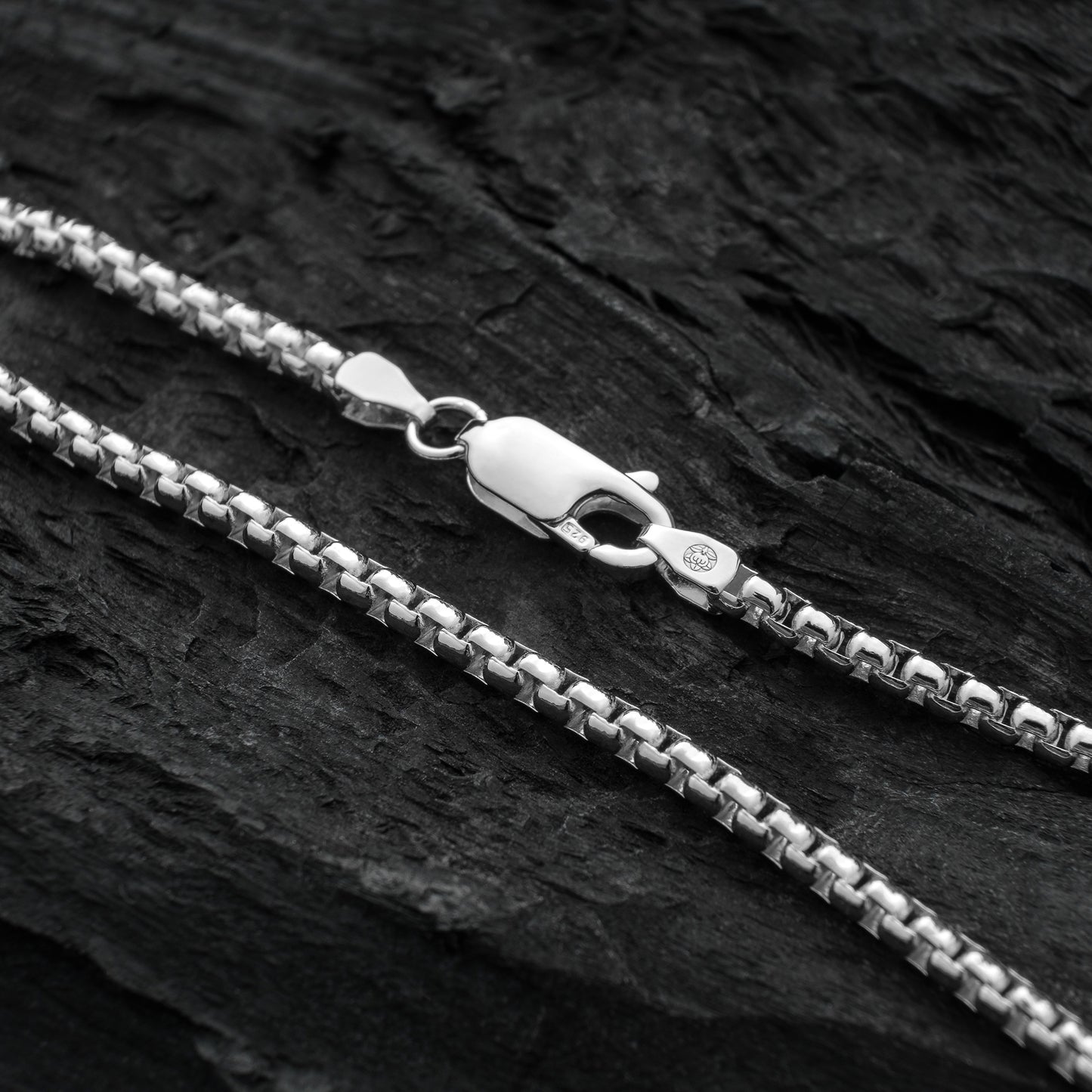 Silver Box Chain Necklace