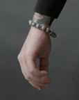 Deluxe Gold Grey Jasper Bracelet - On arm Video